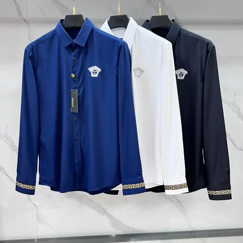 Replica Versace Shirts Long Sleeved For Men #1470077 $82.00 USD for Wholesale