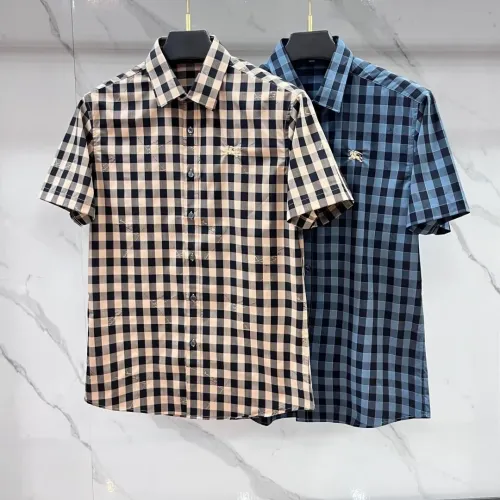 Replica Burberry Shirts Short Sleeved For Men #1470109 $82.00 USD for Wholesale