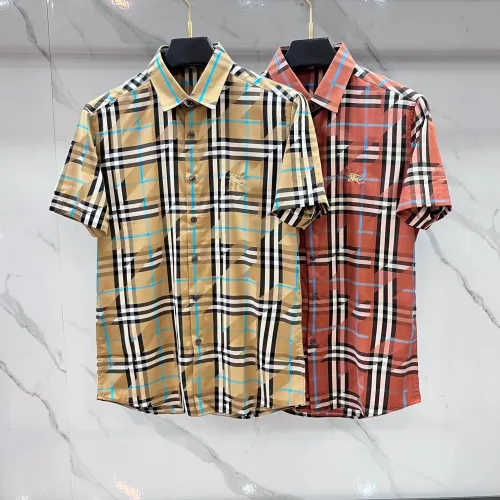 Replica Burberry Shirts Short Sleeved For Men #1470117 $82.00 USD for Wholesale