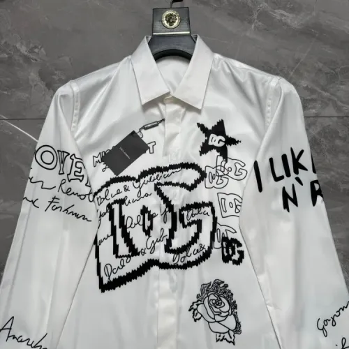 Replica Dolce & Gabbana D&G Shirts Long Sleeved For Men #1470284 $64.00 USD for Wholesale