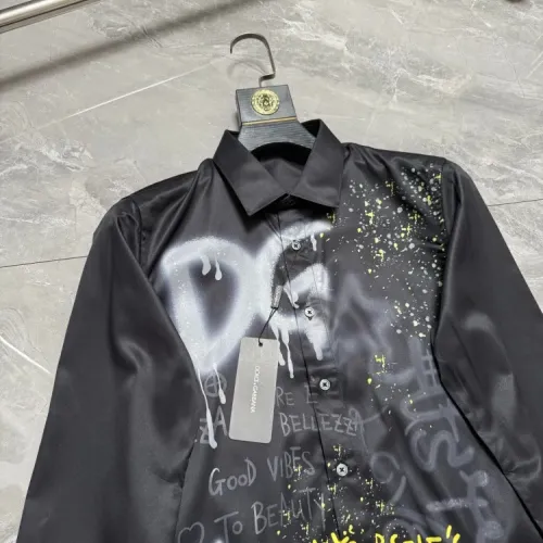 Replica Dolce & Gabbana D&G Shirts Long Sleeved For Men #1470291 $64.00 USD for Wholesale