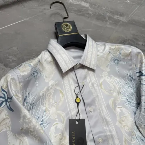 Replica Versace Shirts Long Sleeved For Men #1470345 $64.00 USD for Wholesale