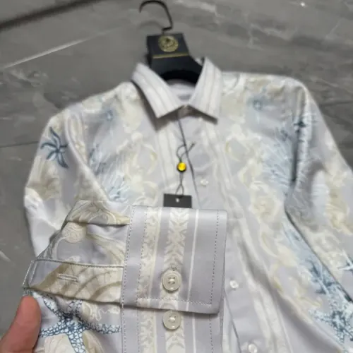 Replica Versace Shirts Long Sleeved For Men #1470345 $64.00 USD for Wholesale
