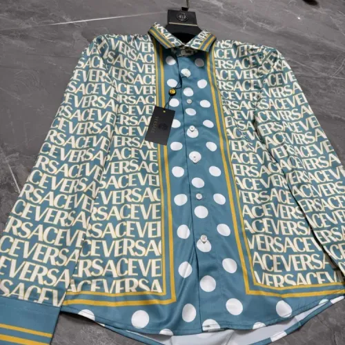Replica Versace Shirts Long Sleeved For Men #1470347 $64.00 USD for Wholesale