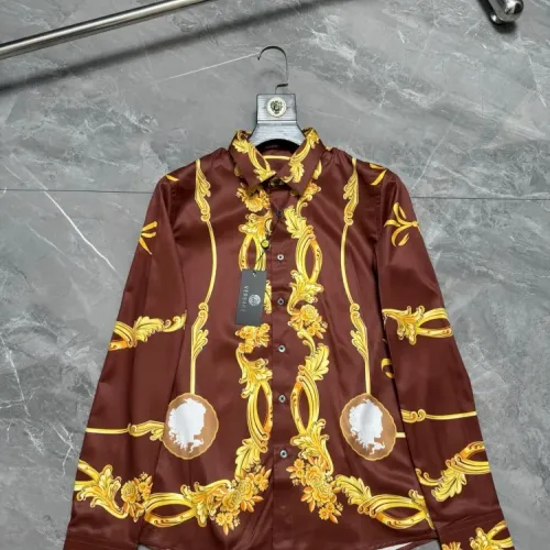 Versace Shirts Long Sleeved For Men #1470351