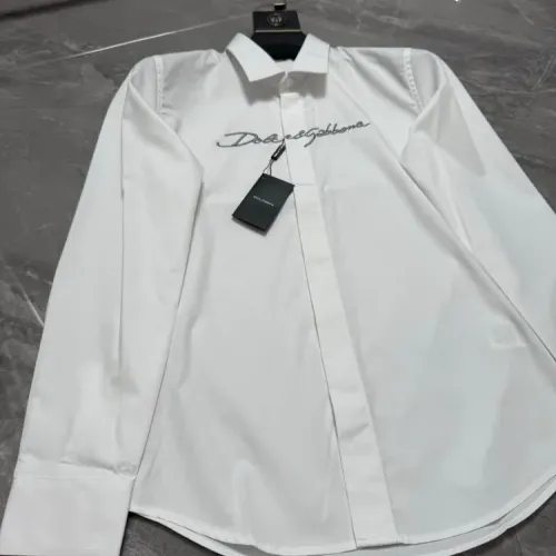 Replica Dolce & Gabbana D&G Shirts Long Sleeved For Men #1470383 $72.00 USD for Wholesale