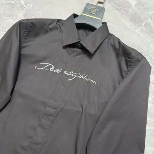 Replica Dolce & Gabbana D&G Shirts Long Sleeved For Men #1470384 $72.00 USD for Wholesale