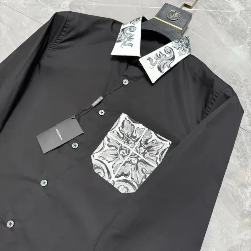 Replica Dolce & Gabbana D&G Shirts Long Sleeved For Men #1470394 $72.00 USD for Wholesale