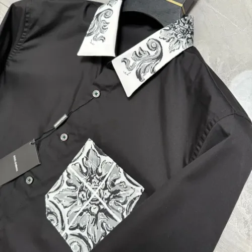 Replica Dolce & Gabbana D&G Shirts Long Sleeved For Men #1470394 $72.00 USD for Wholesale