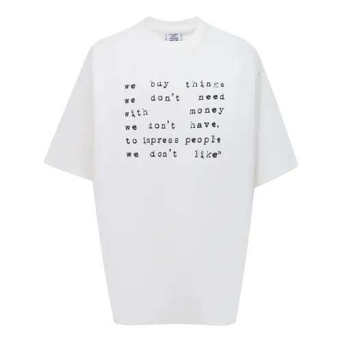 VETEMENTS T-Shirts Short Sleeved For Unisex #1470587