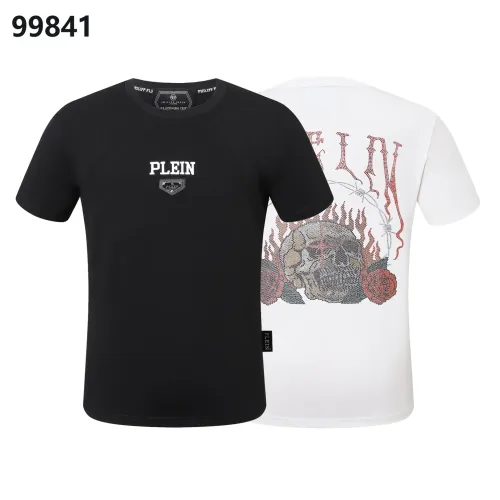 Replica Philipp Plein PP Oversize T-Shirts Short Sleeved For Men #1470688 $38.00 USD for Wholesale