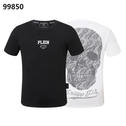 Replica Philipp Plein PP Oversize T-Shirts Short Sleeved For Men #1470710 $38.00 USD for Wholesale