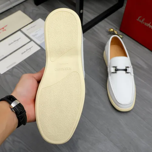 Replica Salvatore Ferragamo Leather Shoes For Men #1471056 $100.00 USD for Wholesale