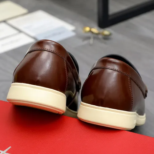 Replica Salvatore Ferragamo Leather Shoes For Men #1471057 $100.00 USD for Wholesale