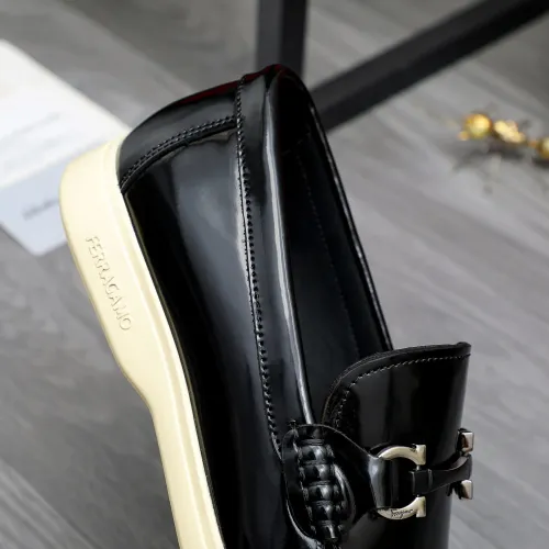 Replica Salvatore Ferragamo Leather Shoes For Men #1471058 $100.00 USD for Wholesale