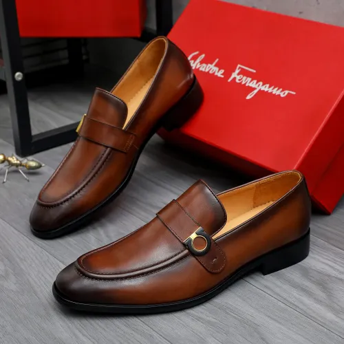 Salvatore Ferragamo Leather Shoes For Men #1471060