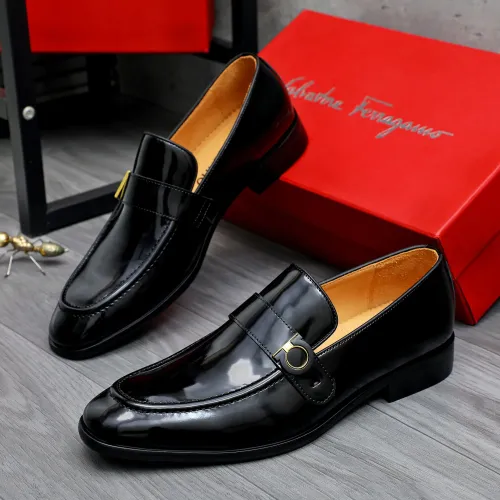 Salvatore Ferragamo Leather Shoes For Men #1471063