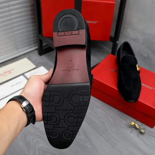 Replica Salvatore Ferragamo Leather Shoes For Men #1471064 $96.00 USD for Wholesale