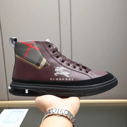 Replica Burberry High Tops Shoes For Men #1471081 $85.00 USD for Wholesale