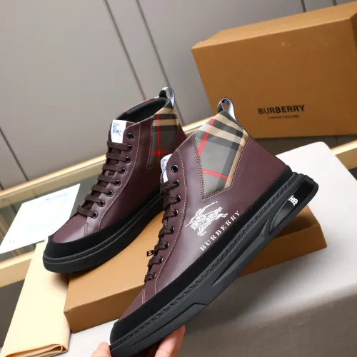 Replica Burberry High Tops Shoes For Men #1471081 $85.00 USD for Wholesale