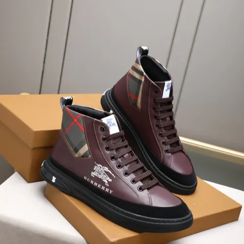 Replica Burberry High Tops Shoes For Men #1471081 $85.00 USD for Wholesale