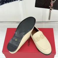 $112.00 USD Salvatore Ferragamo Leather Shoes For Women #1461912