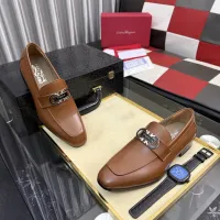 $108.00 USD Salvatore Ferragamo Leather Shoes For Men #1463610
