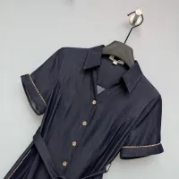 $135.00 USD Burberry Dresses Short Sleeved For Women #1472296