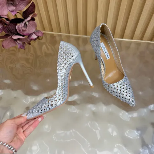 Replica AQUAZZURA High-heeled shoes For Women #1472610 $128.00 USD for Wholesale