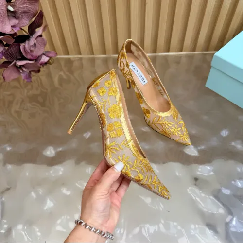 Replica AQUAZZURA High-heeled shoes For Women #1472613 $128.00 USD for Wholesale