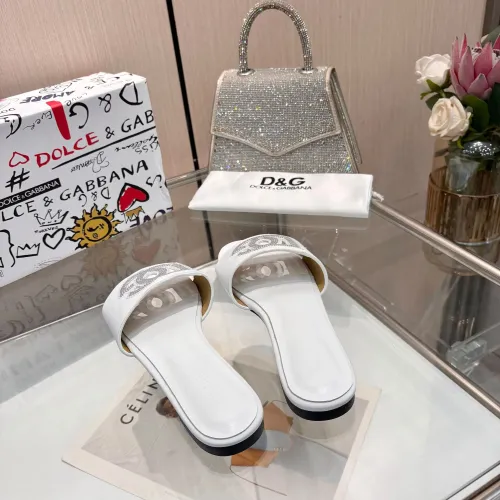 Replica Dolce & Gabbana D&G Slippers For Women #1472617 $88.00 USD for Wholesale