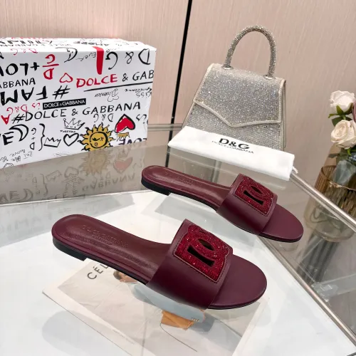 Replica Dolce & Gabbana D&G Slippers For Women #1472620 $88.00 USD for Wholesale