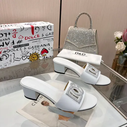 Replica Dolce & Gabbana D&G Slippers For Women #1472623 $92.00 USD for Wholesale