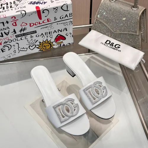 Replica Dolce & Gabbana D&G Slippers For Women #1472623 $92.00 USD for Wholesale