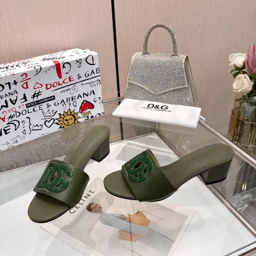 Replica Dolce & Gabbana D&G Slippers For Women #1472627 $92.00 USD for Wholesale