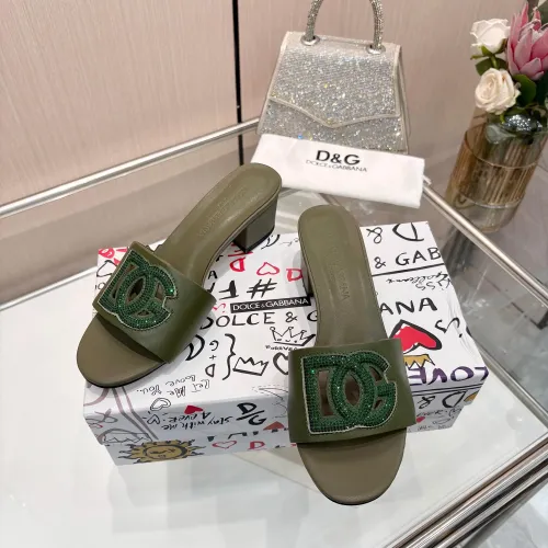Replica Dolce & Gabbana D&G Slippers For Women #1472627 $92.00 USD for Wholesale