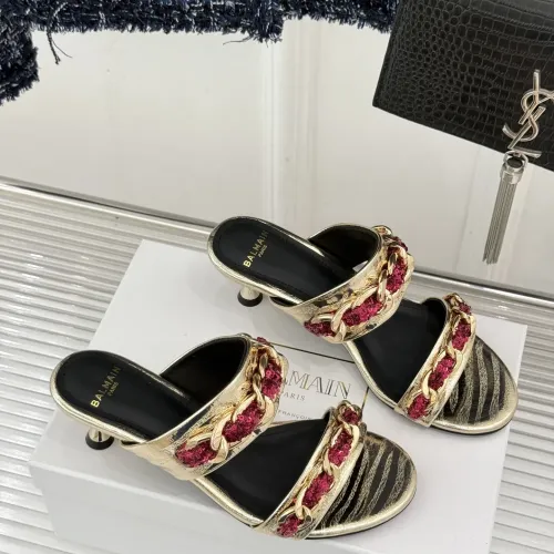 Replica Balmain Slippers For Women #1472726 $108.00 USD for Wholesale