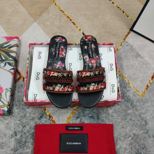 Replica Dolce & Gabbana D&G Slippers For Women #1472829 $125.00 USD for Wholesale