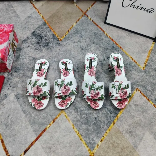 Replica Dolce & Gabbana D&G Slippers For Women #1472832 $135.00 USD for Wholesale