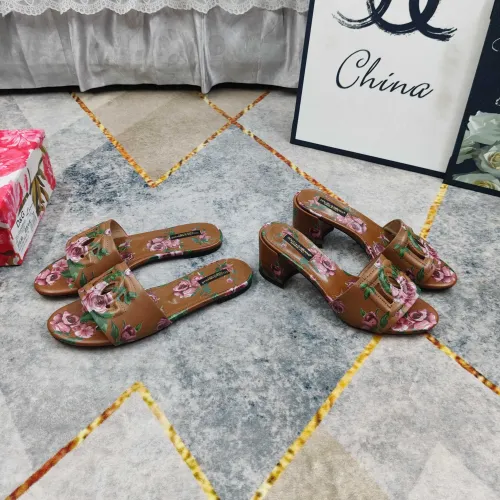 Replica Dolce & Gabbana D&G Slippers For Women #1472833 $135.00 USD for Wholesale
