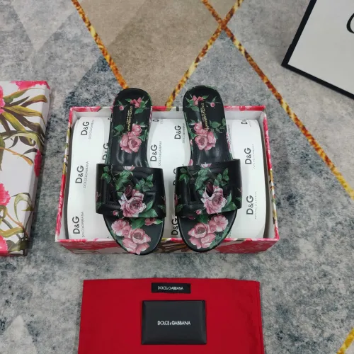 Replica Dolce & Gabbana D&G Slippers For Women #1472834 $135.00 USD for Wholesale
