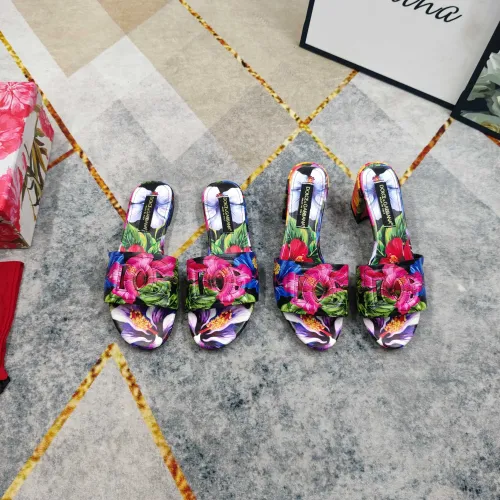 Replica Dolce & Gabbana D&G Slippers For Women #1472846 $135.00 USD for Wholesale