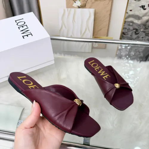 Replica LOEWE Slippers For Women #1472949 $80.00 USD for Wholesale