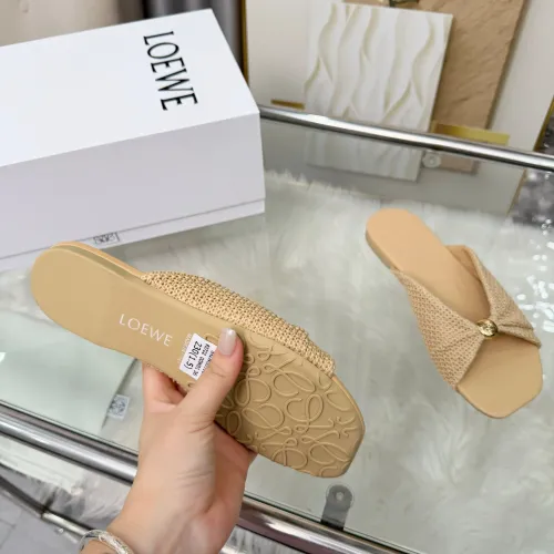 Replica LOEWE Slippers For Women #1472952 $80.00 USD for Wholesale
