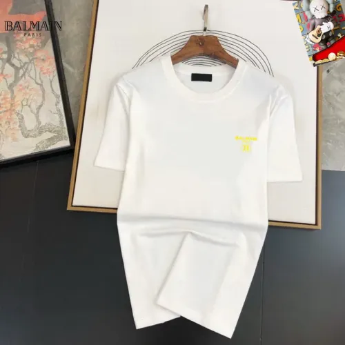 Replica Balmain Tracksuits Short Sleeved For Men #1473974 $48.00 USD for Wholesale