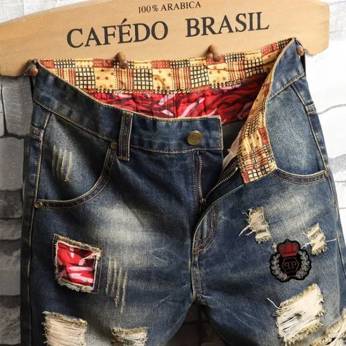Replica Philipp Plein PP Jeans For Men #1474185 $40.00 USD for Wholesale