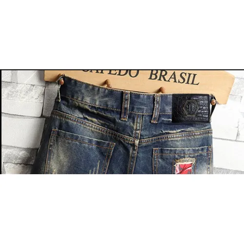 Replica Philipp Plein PP Jeans For Men #1474185 $40.00 USD for Wholesale