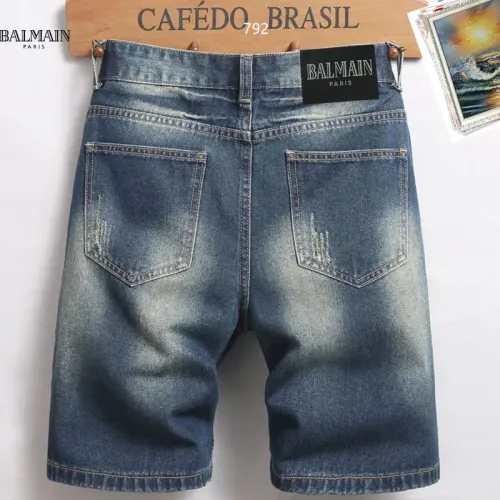Replica Balmain Jeans For Men #1474197 $40.00 USD for Wholesale
