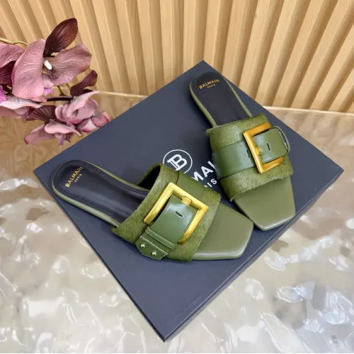 Replica Balmain Slippers For Women #1474877 $118.00 USD for Wholesale