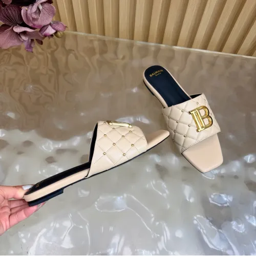 Replica Balmain Slippers For Women #1474879 $115.00 USD for Wholesale